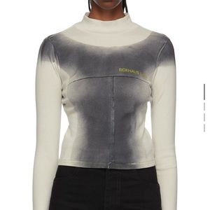 Eckhaus Latta Grey Cotton Turtleneck